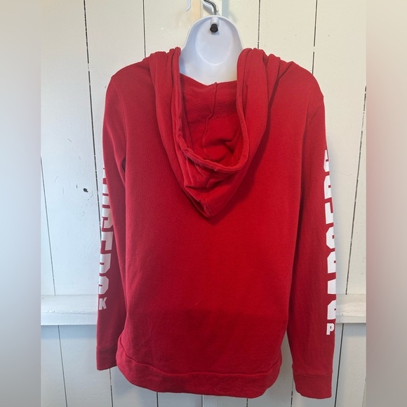 Victoria’s Secret Wisconsin Badgers Women’s  XS Zip-Up Hoodie Pink 5th & Ocean - Picture 4 of 10